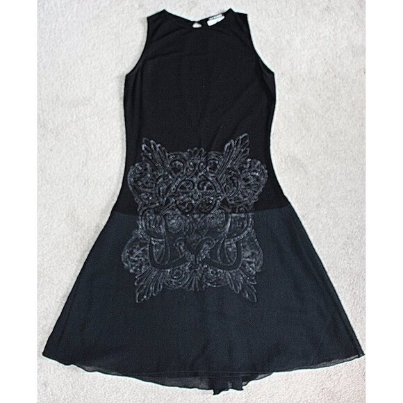 Gianfranco Ferre (DIOR) - Vintage Jersey Disco-Style Fit & Flare Dress - 38 or S - Picture 2 of 9